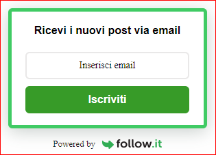 iscriviti al blog